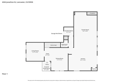 Floorplan - 4244 Jonathon, Lancaster, CA 93536 photo 3 of 3