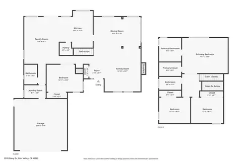 Floorplan - 2978 Stacy Dr, Simi Valley, CA 93063 photo 1 of 1