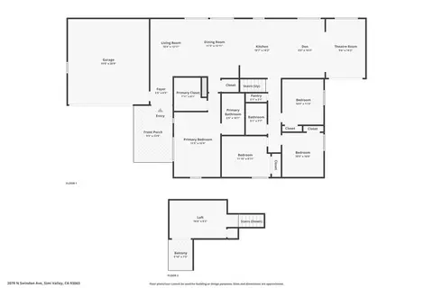 Floorplan - 2078 N Swindon, Simi Valley, CA 93063 photo 3 of 3