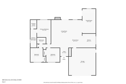 Floorplan - 2886 Galena Ave, Simi Valley, CA 93065 photo 1 of 1