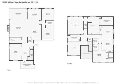Floorplan - 18135 Tableau Way, Saugus, CA 91350 photo 1 of 1