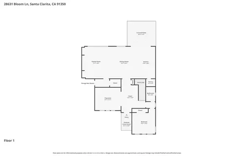 Floorplan - 28631 Bloom, Saugus, CA 91350 photo 3 of 3