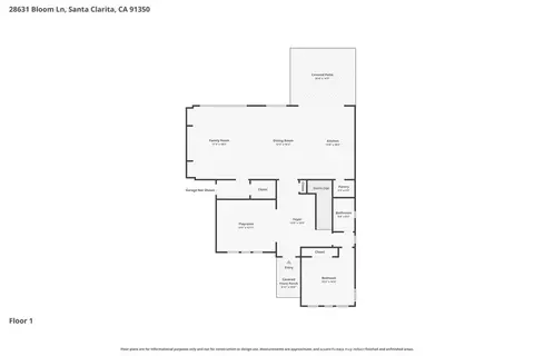Floorplan - 28631 Bloom, Saugus, CA 91350 photo 3 of 3