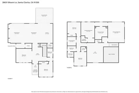 Floorplan - 28631 Bloom, Saugus, CA 91350 photo 1 of 3