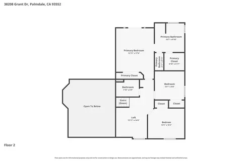 Floorplan - 38208 Grant Dr, Palmdale, CA 93552 photo 3 of 3