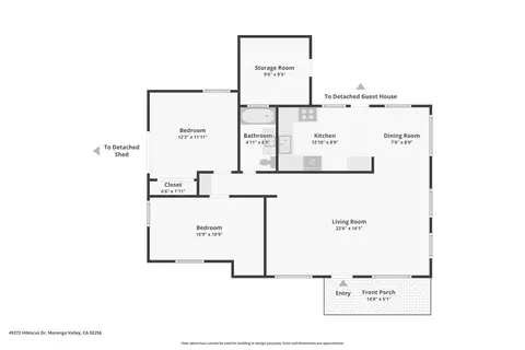 Floorplan - 49272 Hibiscus Dr, Morongo Valley, CA 92256 photo 1 of 2