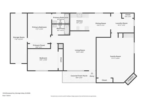 Floorplan - 11618 Rosewood Ave, Morongo Valley, CA 92256 photo 3 of 3