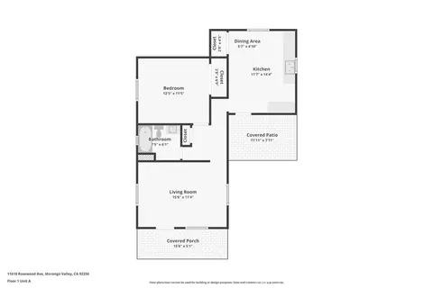 Floorplan - 11618 Rosewood Ave, Morongo Valley, CA 92256 photo 2 of 3