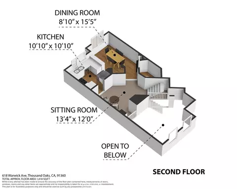 Floorplan - 618 Warwick Ave, Thousand Oaks, CA 91360 photo 2 of 3