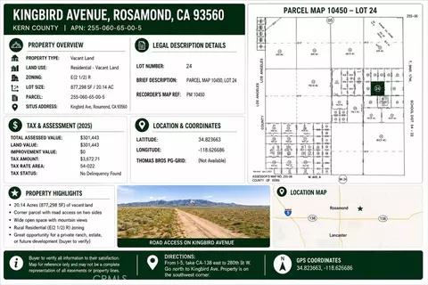 0 Kingbird Ave, Rosamond, CA 93243 photo 5