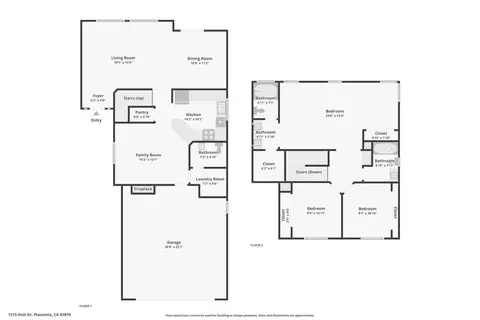Floorplan - 1215 Holt, Placentia, CA 92870 photo 1 of 3