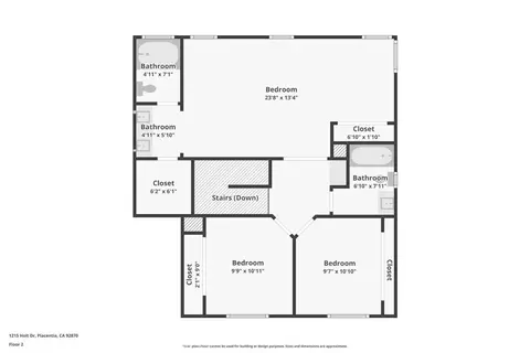 Floorplan - 1215 Holt, Placentia, CA 92870 photo 3 of 3