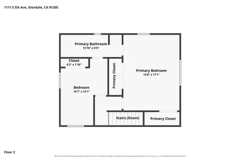 Floorplan - 1111 Elk, Glendale, CA 91205 photo 2 of 3