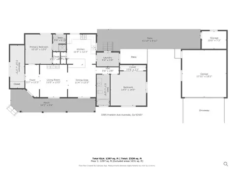 Floorplan - 3395 Franklin Ave, Riverside, CA 92507 photo 2 of 2