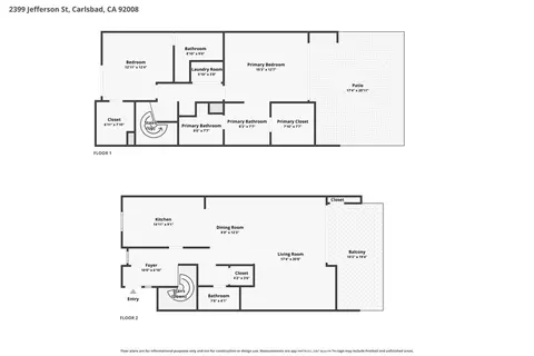 Floorplan - 2399 Jefferson #5, Carlsbad, CA 92008 photo 1 of 3