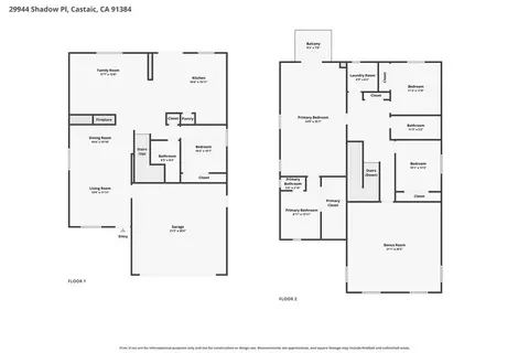 Floorplan - 29944 Shadow Pl, Castaic, CA 91384 photo 1 of 1