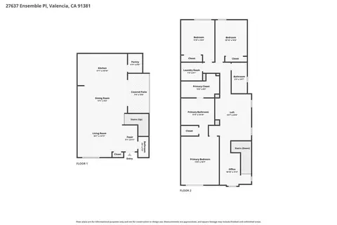 Floorplan - 27637 Ensemble, Valencia, CA 91381 photo 1 of 1