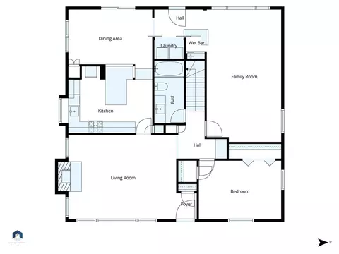 Floorplan - 4963 Haskell, Encino, CA 91436 photo 1 of 3