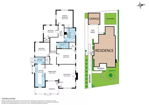 Floorplan - 1595 Bancroft Way, Pasadena, CA 91103 photo 1 of 1