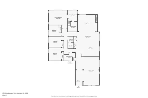 Floorplan - 27335 Wedgewood Way, Murrieta, CA 92562 photo 1 of 1
