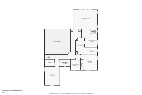 Floorplan - 45575 Hawk Ct, Temecula, CA 92592 photo 2 of 2