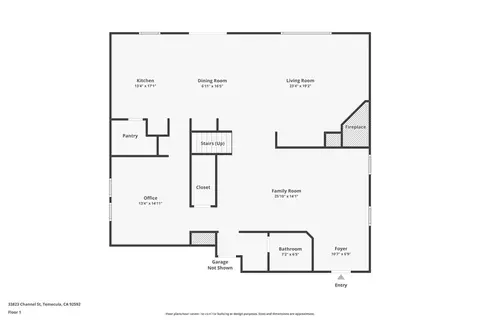 Floorplan - 33823 Channel, Temecula, CA 92592 photo 1 of 3