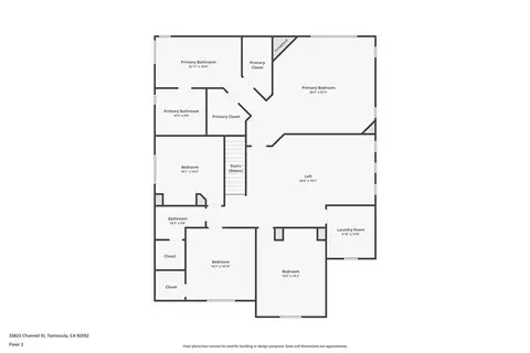 Floorplan - 33823 Channel, Temecula, CA 92592 photo 2 of 3