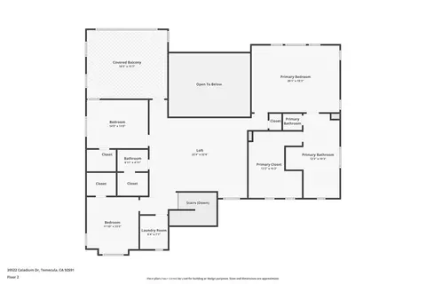 Floorplan - 39522 Caladium Dr, Temecula, CA 92591 photo 2 of 3