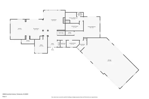 Floorplan - 39580 Avenida Arizona, Temecula, CA 92591 photo 3 of 5