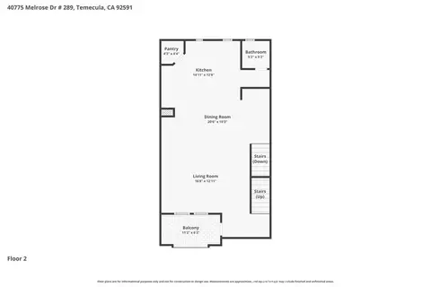 Floorplan - 40775 Melrose Dr, Temecula, CA 92591 photo 3 of 4