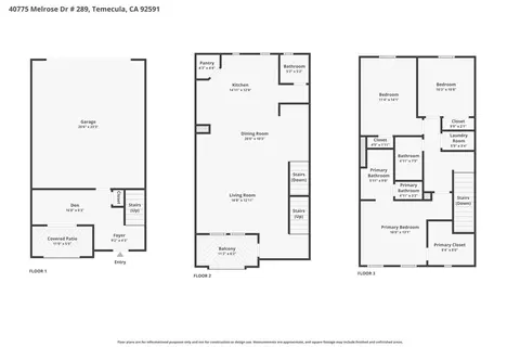 Floorplan - 40775 Melrose Dr, Temecula, CA 92591 photo 1 of 4