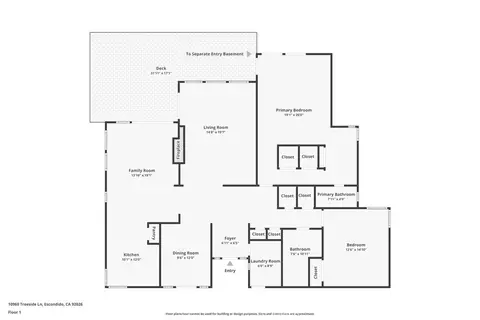 Floorplan - 10960 Treeside Ln, Escondido, CA 92026 photo 3 of 3