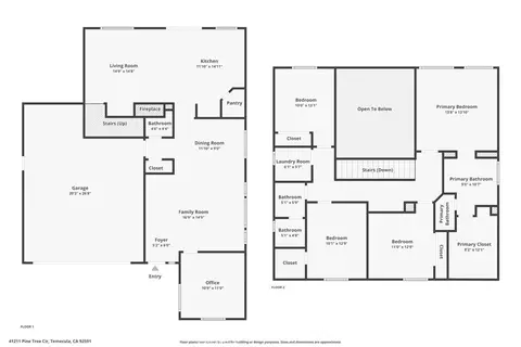 Floorplan - 41211 Pine Tree, Temecula, CA 92591 photo 3 of 3