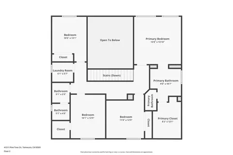 Floorplan - 41211 Pine Tree, Temecula, CA 92591 photo 2 of 3