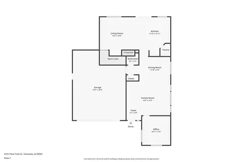 Floorplan - 41211 Pine Tree, Temecula, CA 92591 photo 1 of 3