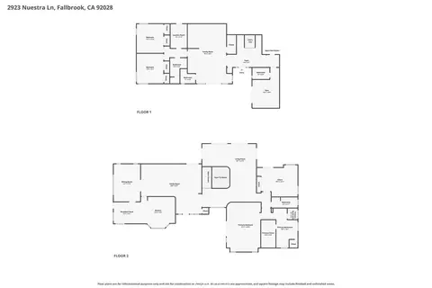 Floorplan - 2923 Nuestra, Fallbrook, CA 92028 photo 3 of 3