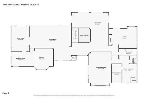Floorplan - 2923 Nuestra, Fallbrook, CA 92028 photo 2 of 3