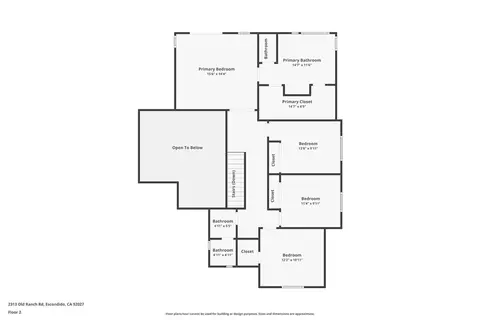 Floorplan - 2313 Old Rnch, Escondido, CA 92027 photo 1 of 1