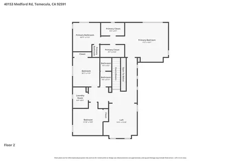 Floorplan - 40153 Medford Rd, Temecula, CA 92591 photo 3 of 3