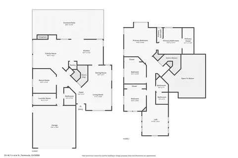 Floorplan - 33146 Terrace, Temecula, CA 92592 photo 3 of 3