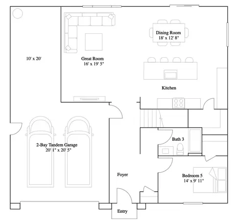 Floorplan - 26534 Aster Way, Menifee, CA 92584 photo 1 of 2