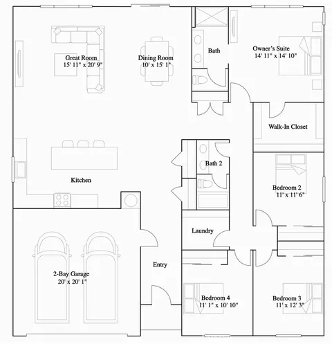 Floorplan - 2341 Diamond Edge Rd, Perris, CA 92570 photo 1 of 1