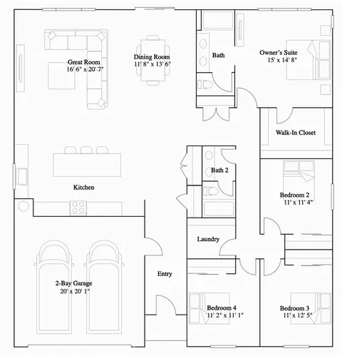 Floorplan - 7470 Penn Ave, Hesperia, CA 92345 photo 1 of 1