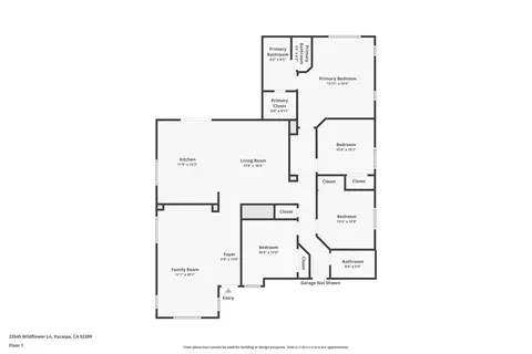 Floorplan - 33545 Wildflower, Yucaipa, CA 92399 photo 1 of 1