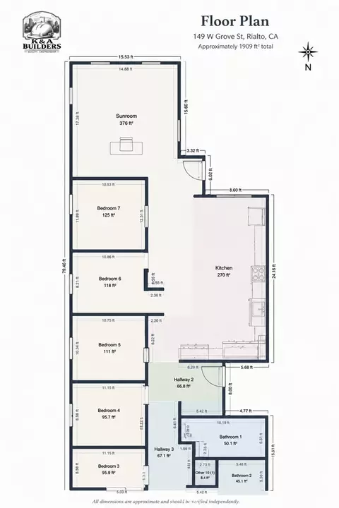 Floorplan - 149 W W Grv, Rialto, CA 92376 photo 1 of 2