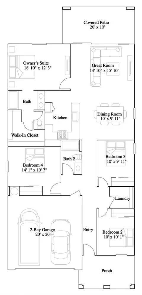 Floorplan - 79395 Valor Ln, Indio, CA 92203 photo 1 of 1