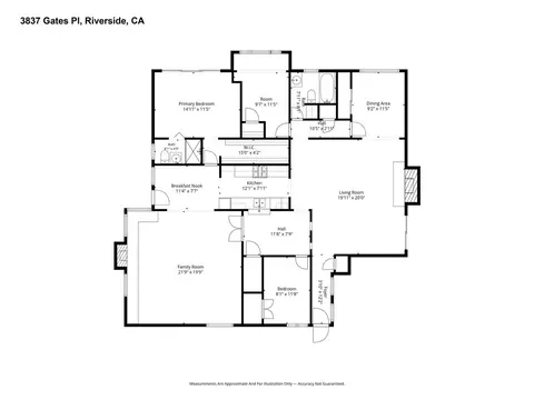 Floorplan - 3837 Gates, Riverside, CA 92504 photo 1 of 1