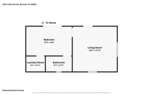 Floorplan - 4574 Valle Del Sol, Bonsall, CA 92003 photo 2 of 2