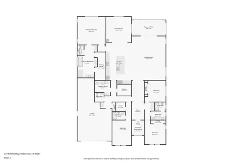 Floorplan - 274 Hadley Way, Oceanside, CA 92057 photo 1 of 1