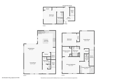 Floorplan - 822 Mandarin, Upland, CA 91786 photo 1 of 1